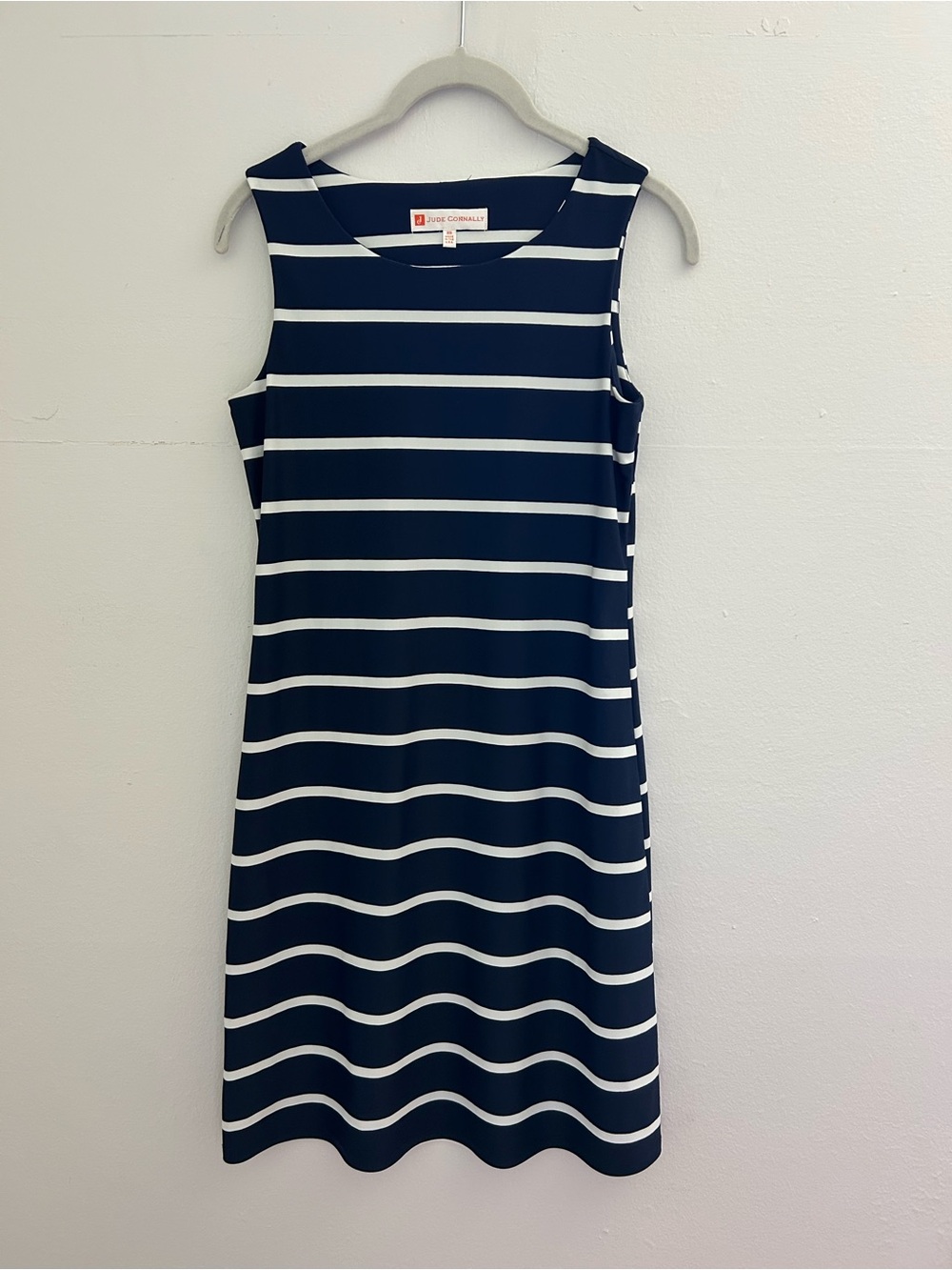 Jude Connally Midi dress Size XS striped Summer Vacation Resort Pool Old money
